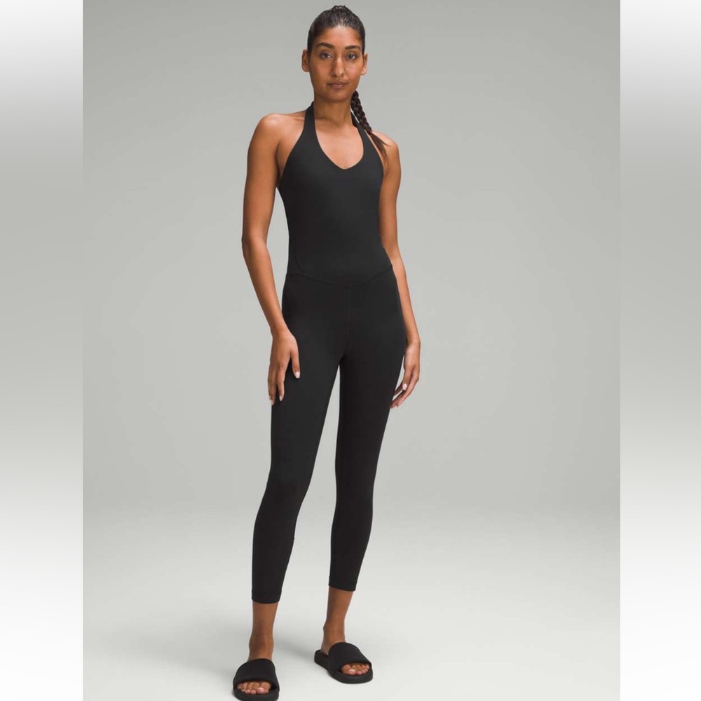 NWOT sold out everywhere! Lululemon Align Halter Bodysuit 25" | Black | Size 4